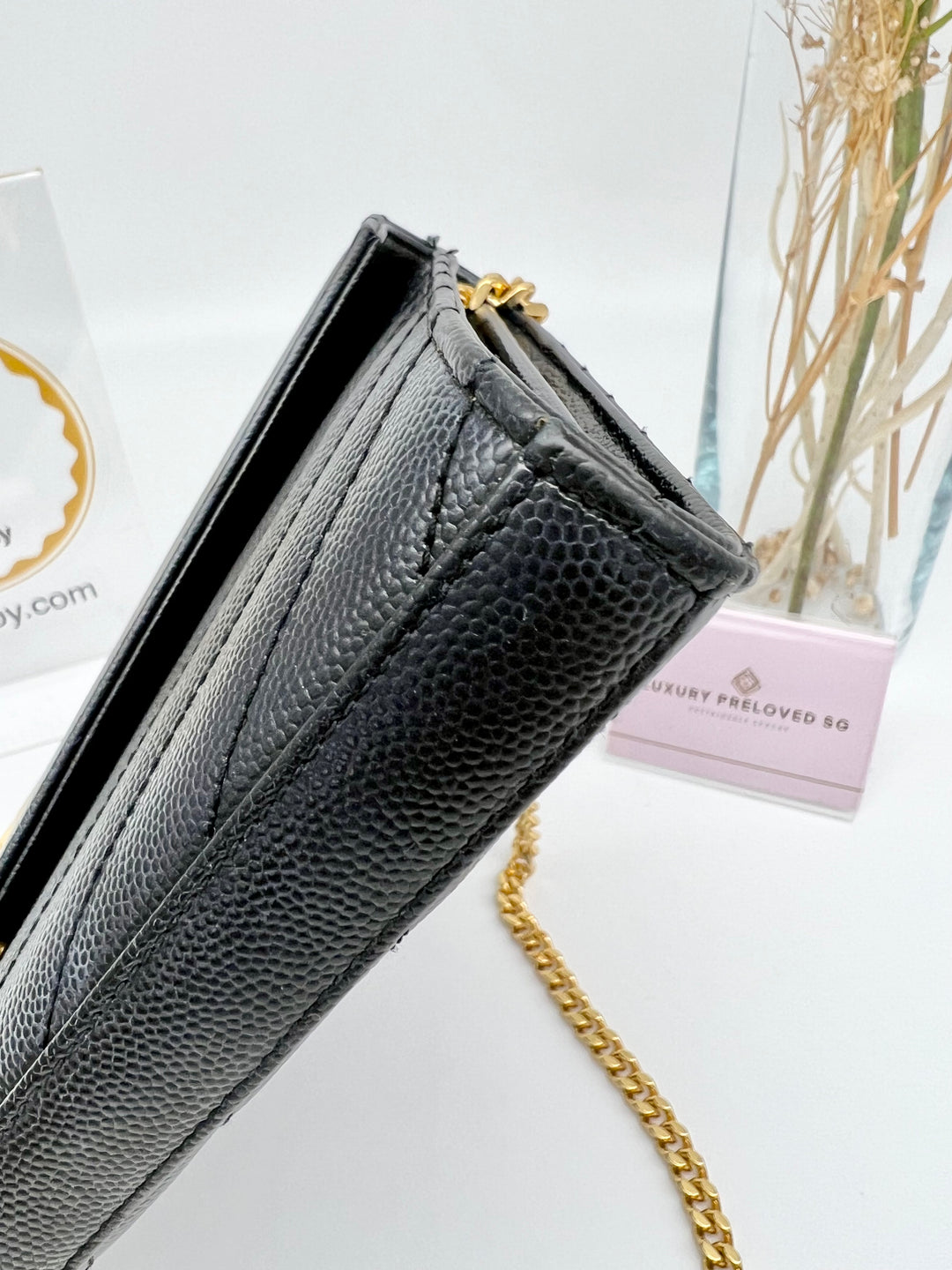 YVES SAINT LAURENT WALLET ON CHAIN