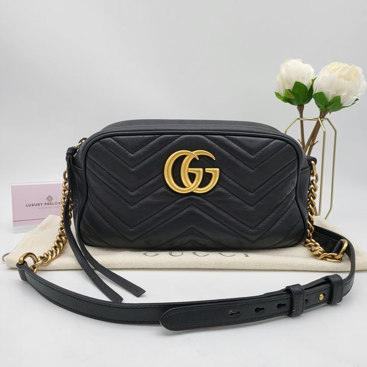 GUCCI MARMONT CAMERA QUILTED SMALL