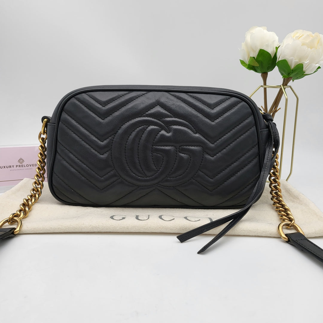 GUCCI MARMONT CAMERA QUILTED SMALL