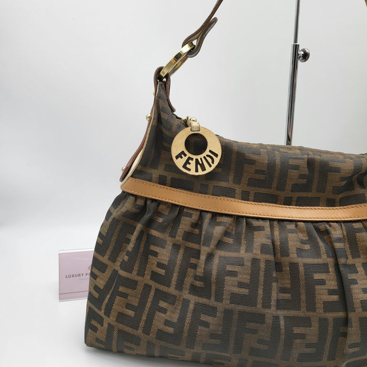 FENDI ZUCCA SHOULDER BAG