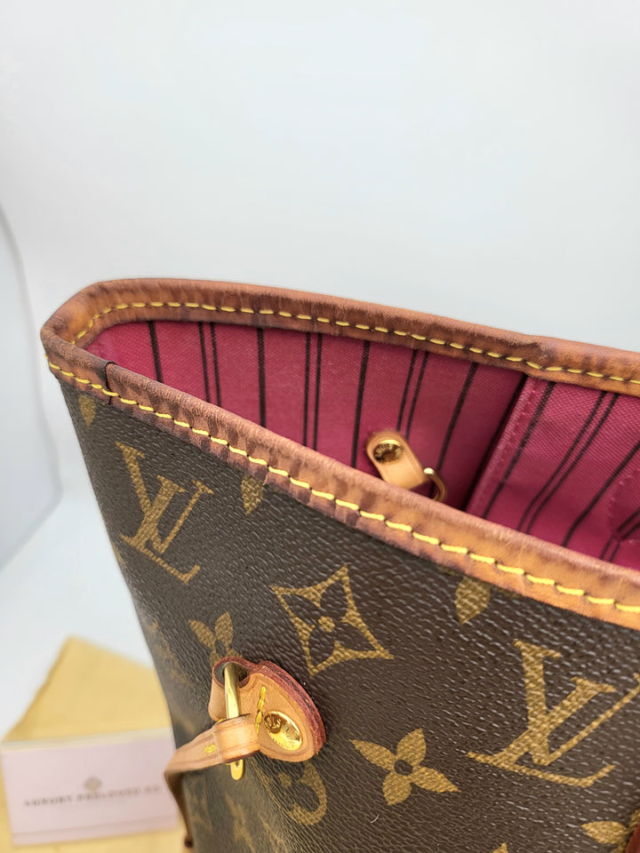 LOUIS VUITTON NEVERFULL MM MONOGR W/ POUCH ( RFID )