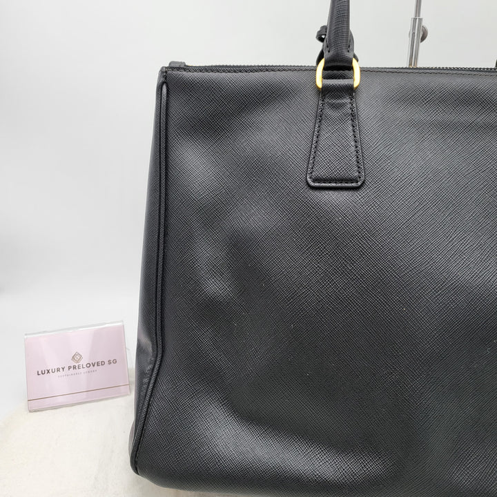 PRADA SAFFIANO DOUBLE ZIP