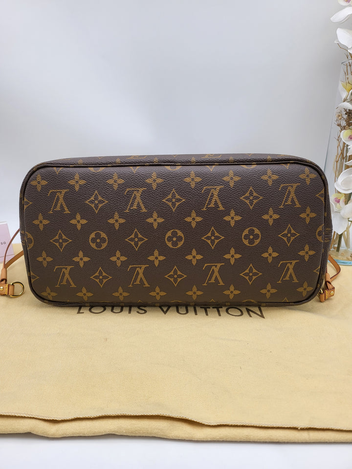 LOUIS VUITTON NEVERFULL MM MONOGR W/ POUCH ( RFID )