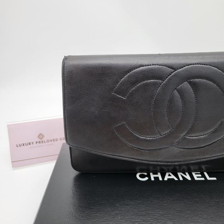 CHANEL LAMBSKIN TIMELESS CLUTCH