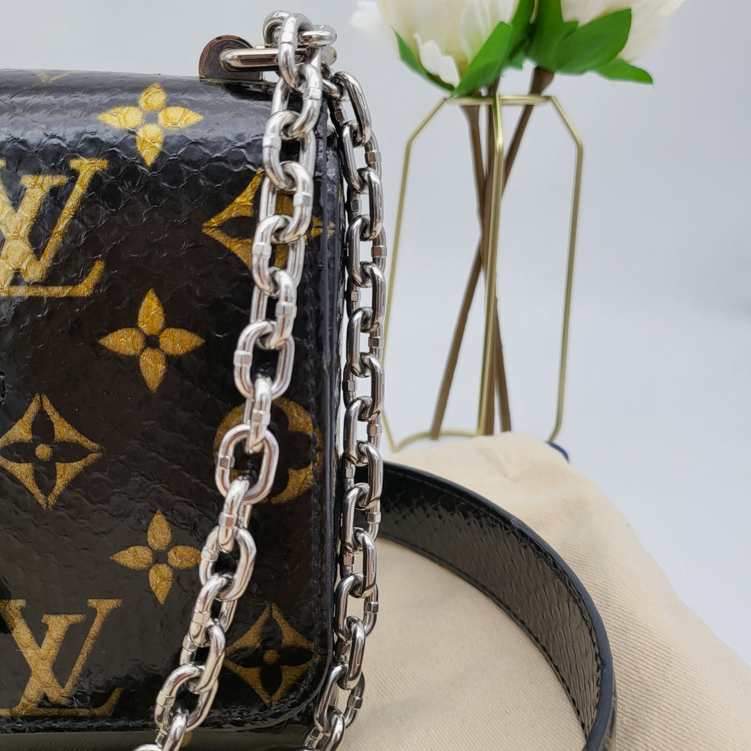 LOUIS VUITTON TWIST PYTHON MONOGRAM SHW