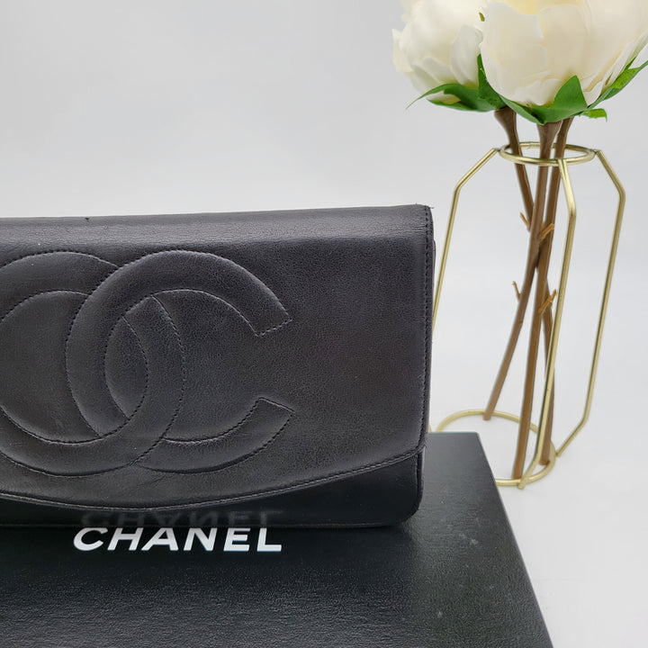 CHANEL LAMBSKIN TIMELESS CLUTCH