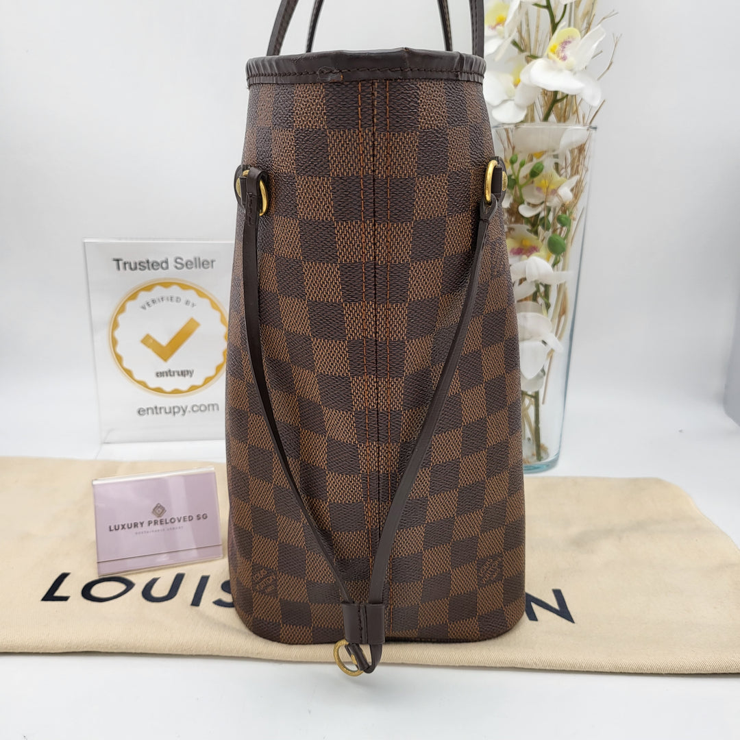 LOUIS VUITTON NEVERFULL MM DAMIER EBENE