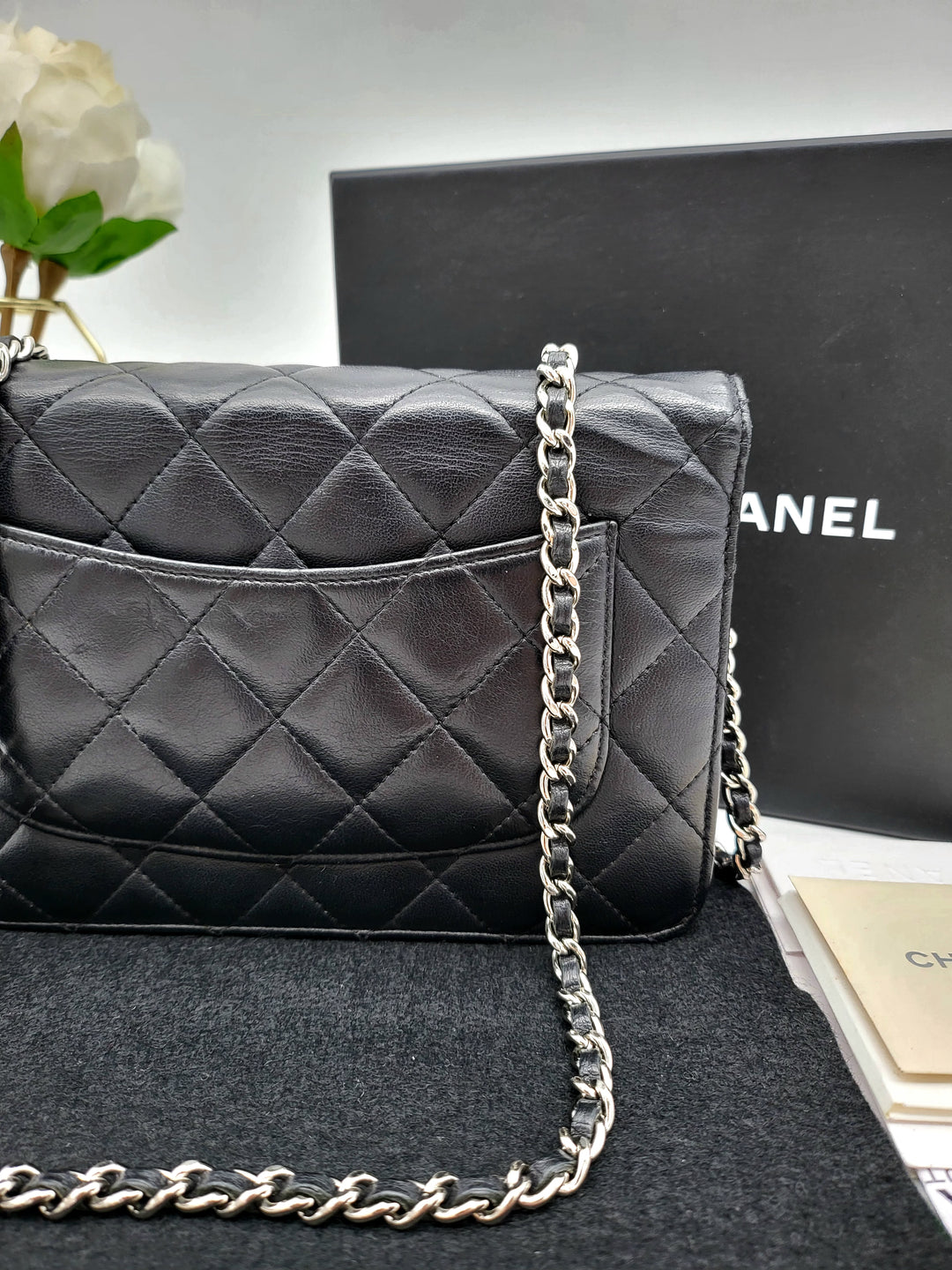 CHANEL WALLET ON CHAIN LAMBSKIN