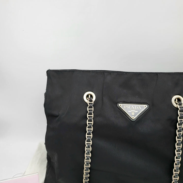 PRADA NYLON CHAIN BAG