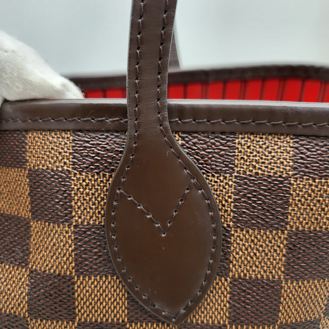 LOUIS VUITTON NEVERFULL MM DAMIER W/ POUCH