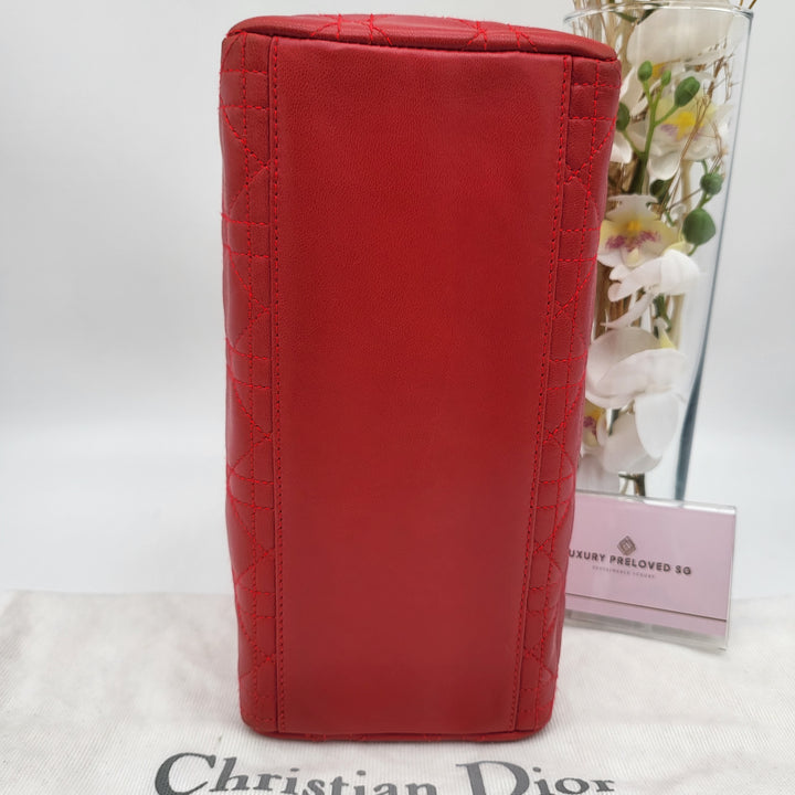 CHRISTIAN DIOR LADY DIOR MEDIUM LAMBSKIN