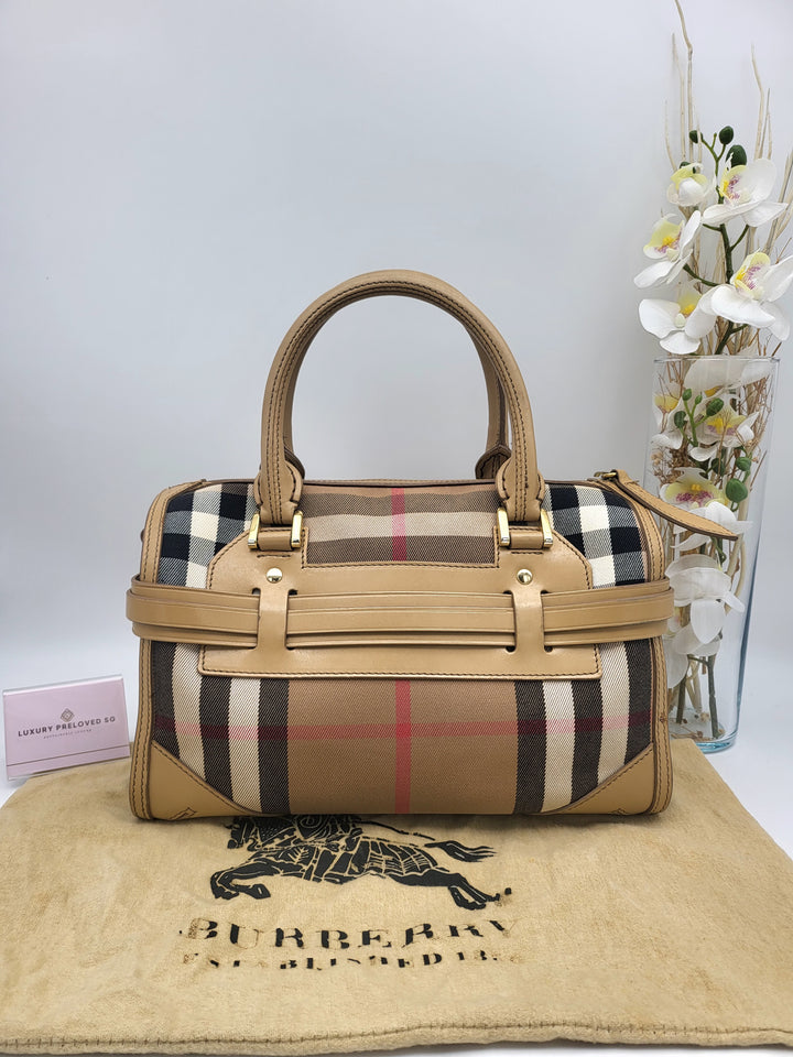 BURBERRY LONDON PVC BOSTON BAG