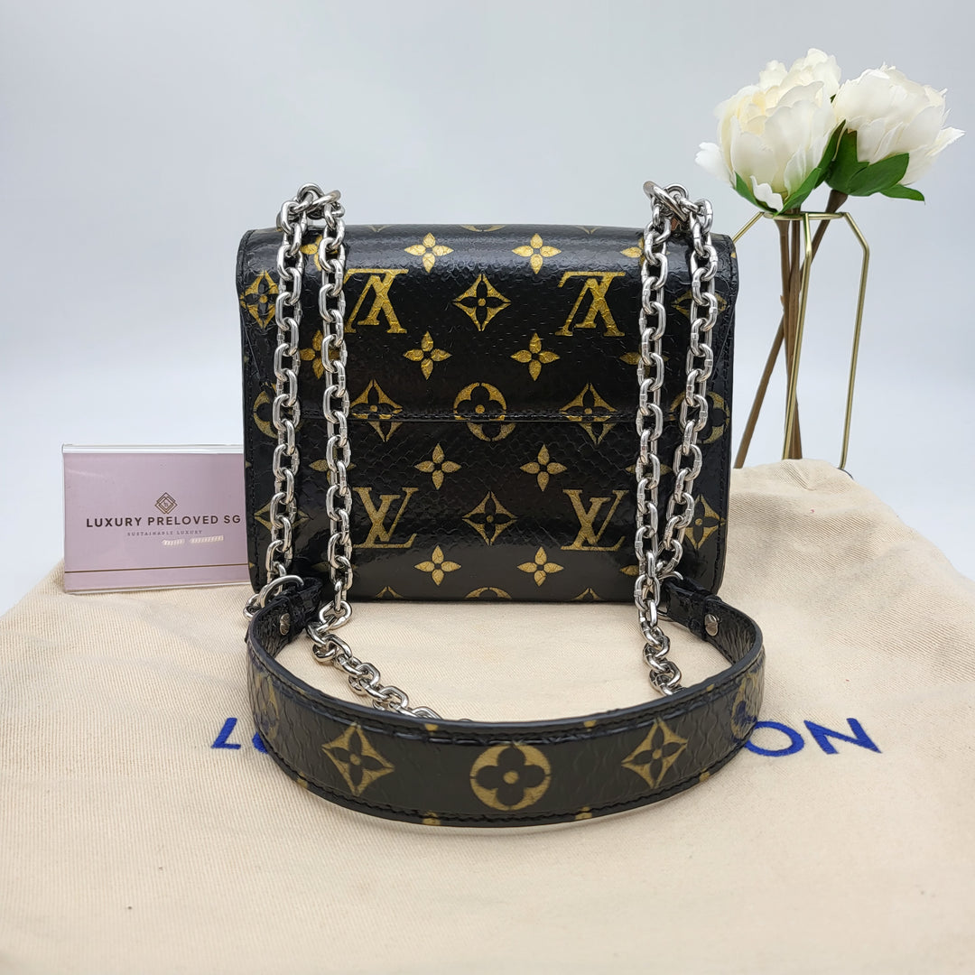 LOUIS VUITTON TWIST PYTHON MONOGRAM SHW