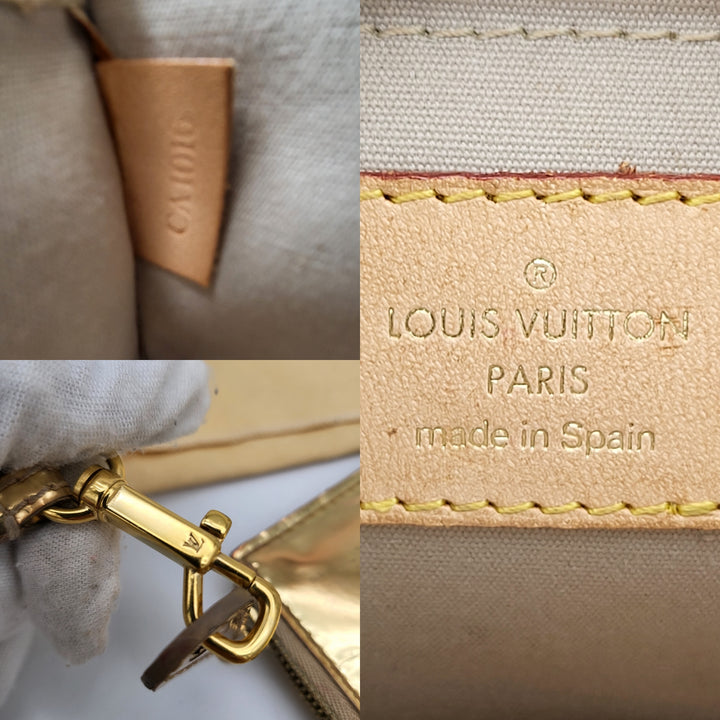 LOUIS VUITTON MONOGRAM MIRIOR INVENTEUR POCHETTE PLAT DORE GOLD