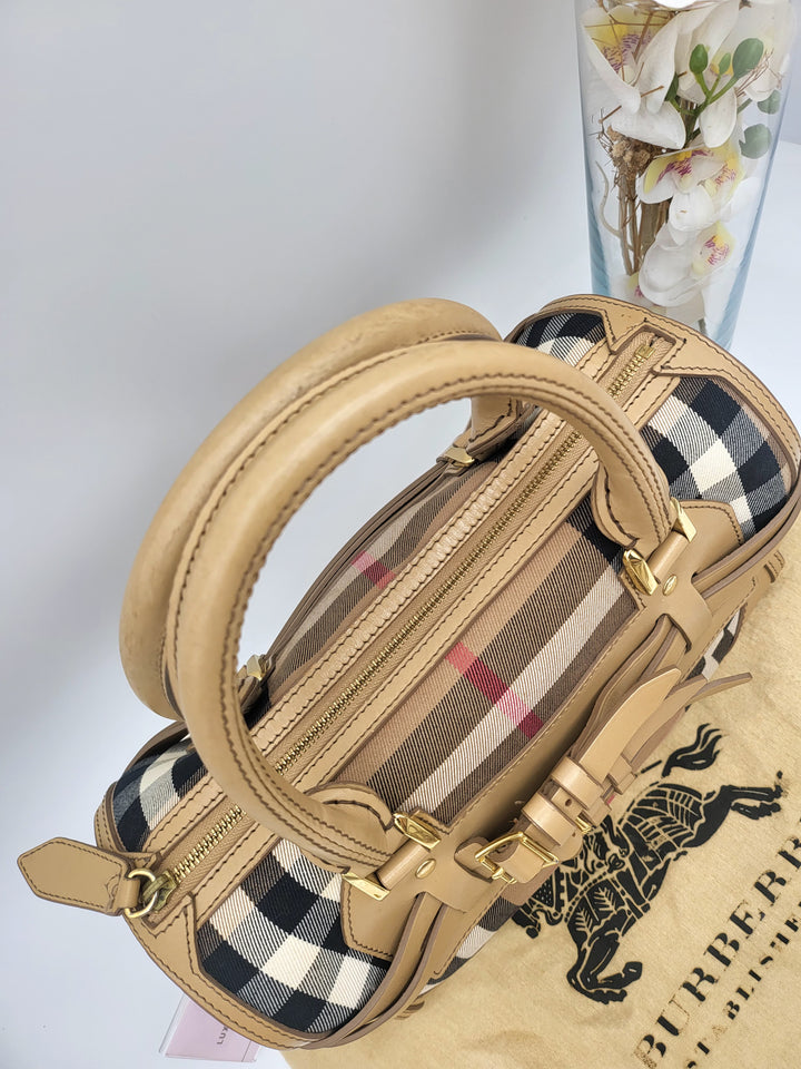 BURBERRY LONDON PVC BOSTON BAG