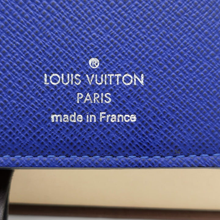 LOUIS VUITTON BRAZZA BLUE MONOGRAM BI FOLD LONG WALLET VINTAGE