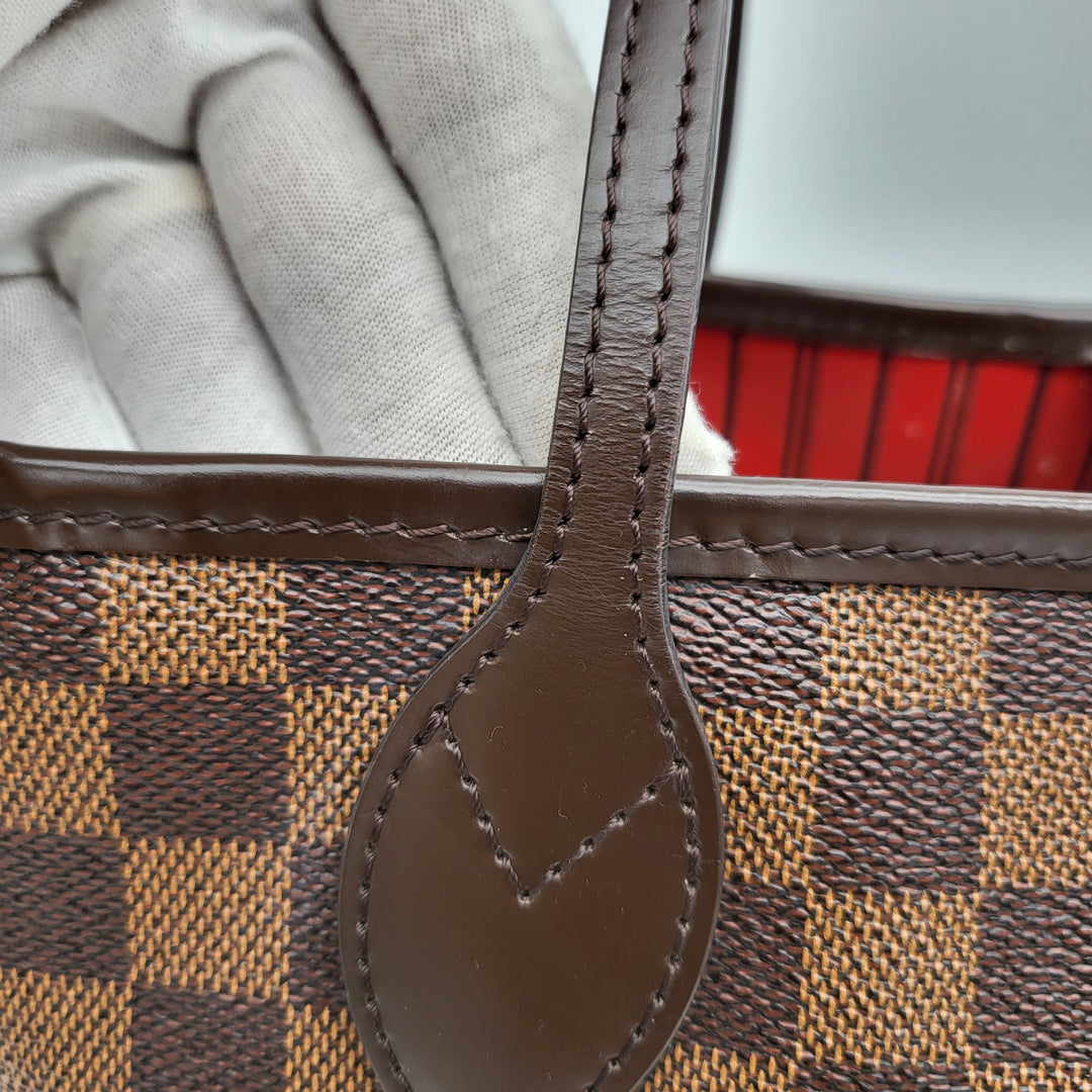 LOUIS VUITTON NEVERFULL MM DAMIER W/ POUCH