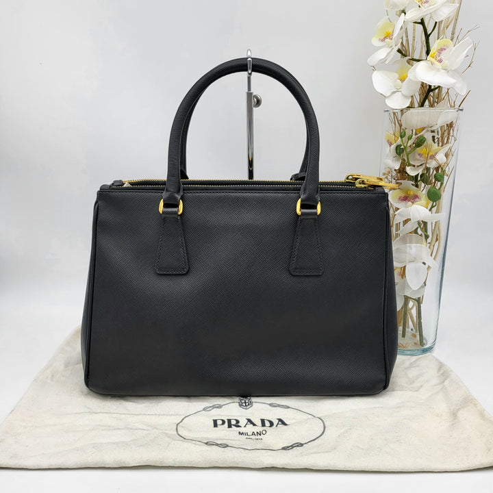 PRADA SAFFIANO DOUBLE ZIP