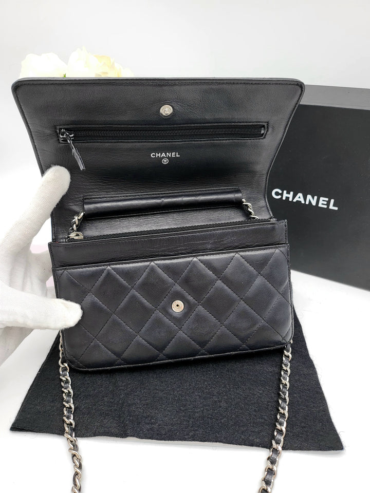CHANEL WALLET ON CHAIN LAMBSKIN