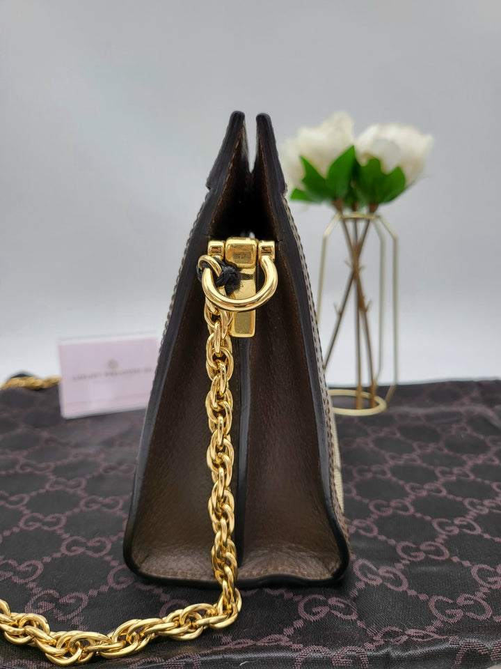 GUCCI OPHIDIA CLUTCH CHAINSLING BAG