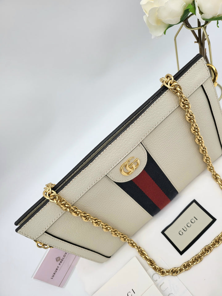 GUCCI OPHIDIA CLUTCH CHAINSLING BAG