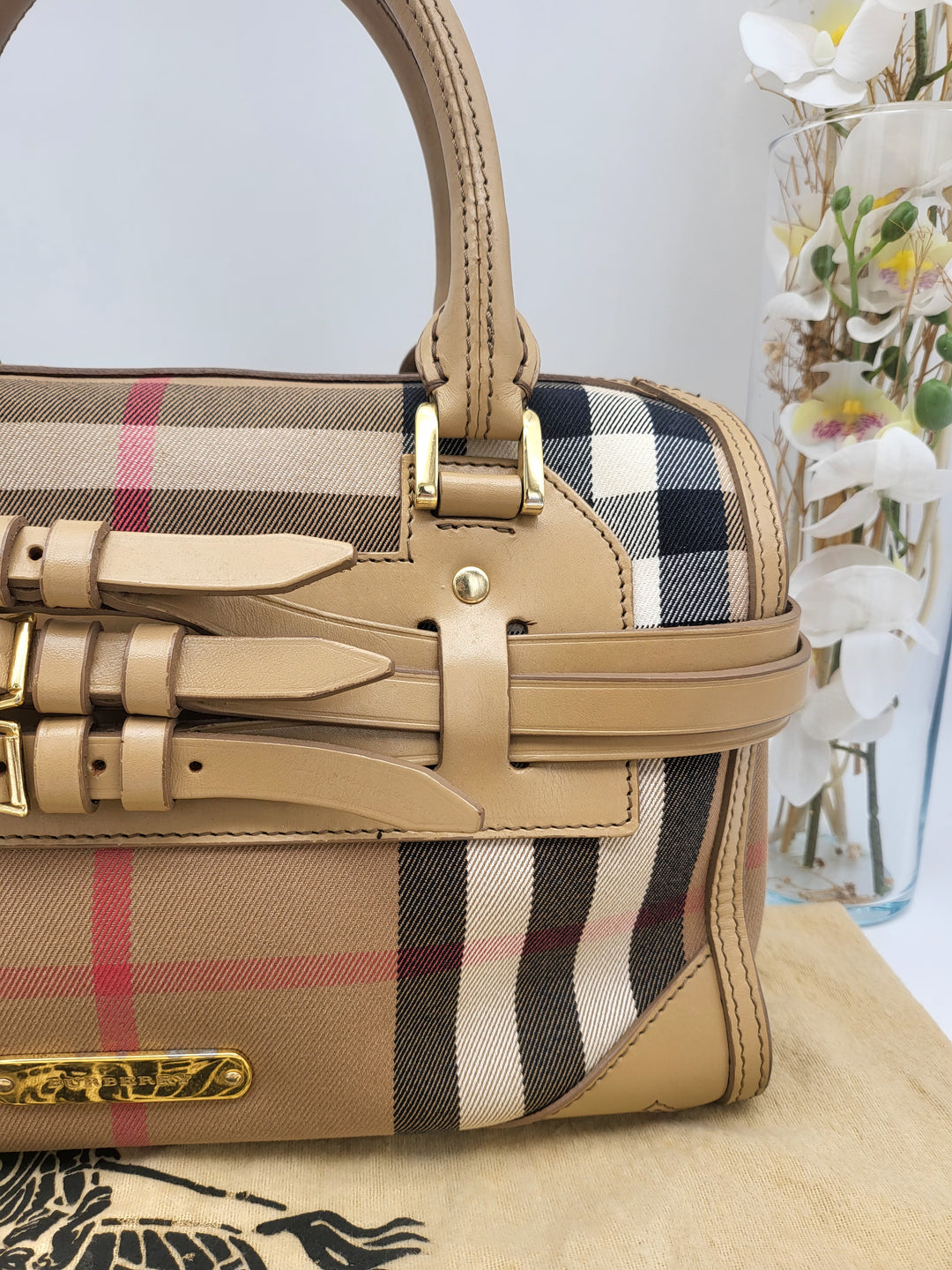BURBERRY LONDON PVC BOSTON BAG