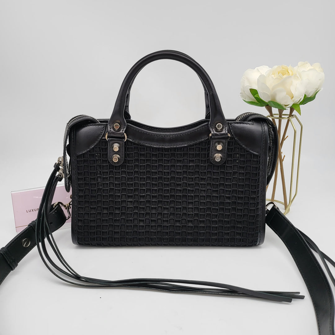 Balenciaga Mesh black SHW City Bag mini