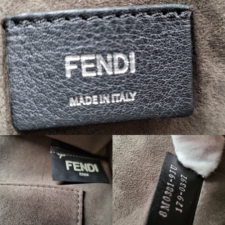 FENDI RED I KANS EYES FACES 2 WAY BAG