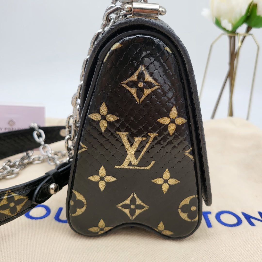 LOUIS VUITTON TWIST PYTHON MONOGRAM SHW