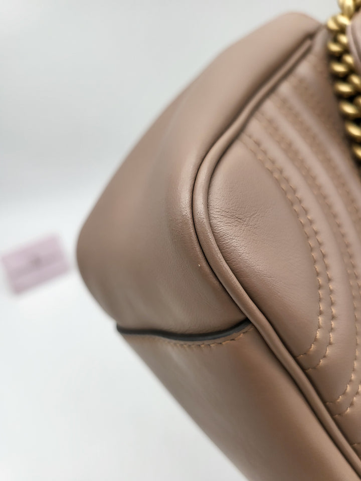 GUCCI MARMONT QUILTED GHW SHOULDER BAG