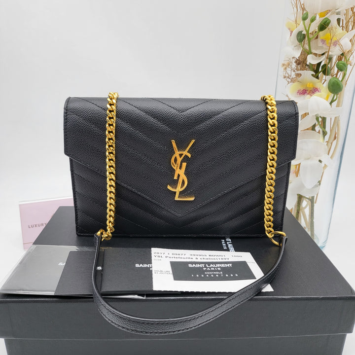 YVES SAINT LAURENT MONOGRAM ENVELOPE