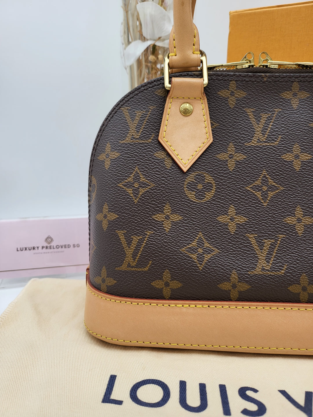 LOUIS VUITTON ALMA BB MONOGRAM (RFID)