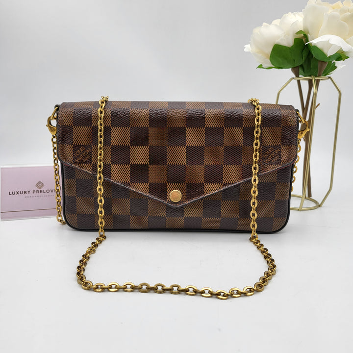 LOUIS VUITTON FELICIE DAMIER EBENE