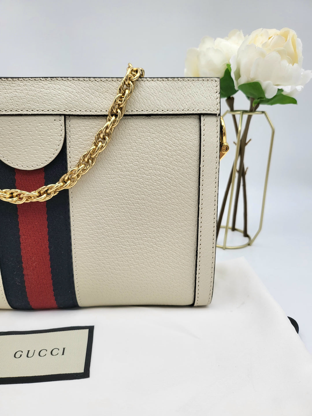 GUCCI OPHIDIA CLUTCH CHAINSLING BAG