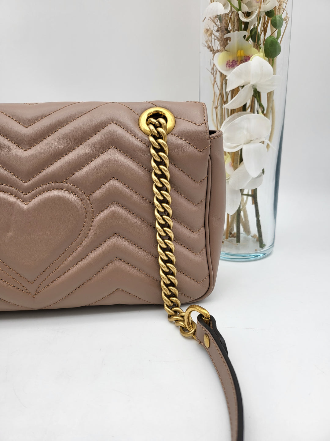 GUCCI MARMONT QUILTED GHW SHOULDER BAG