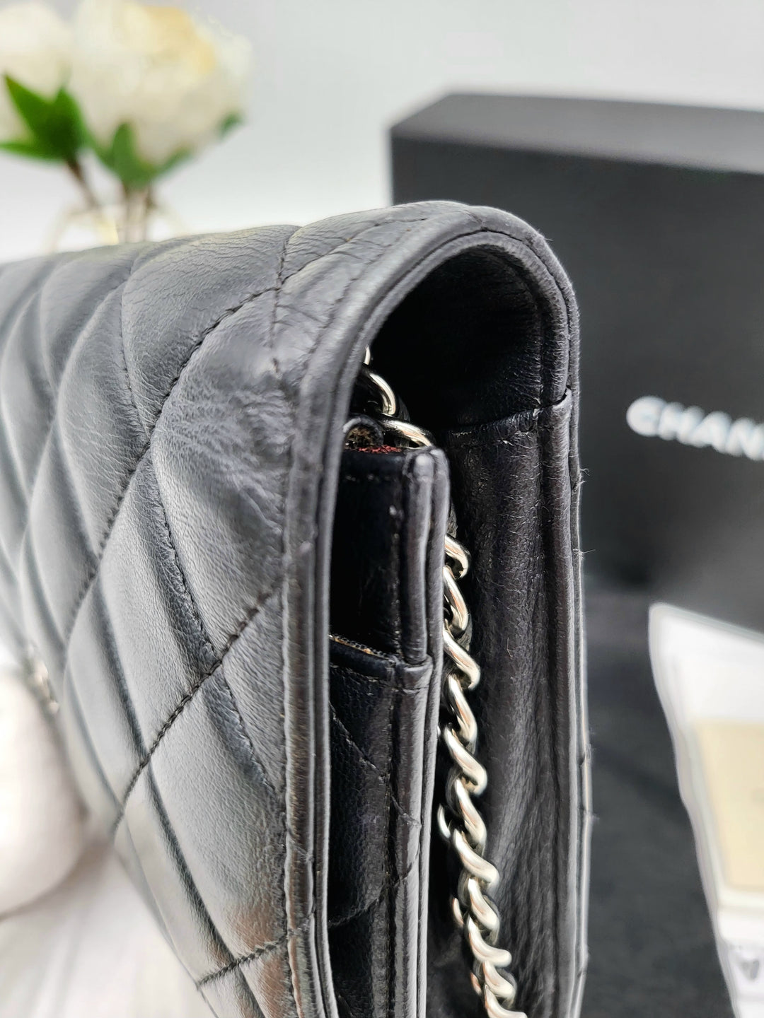 CHANEL WALLET ON CHAIN LAMBSKIN