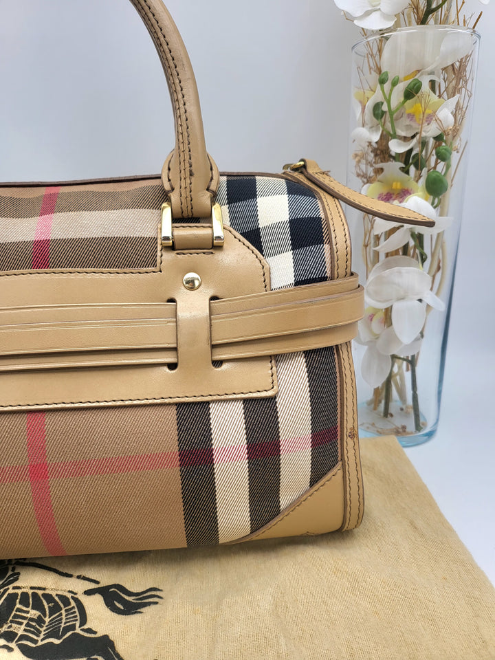 BURBERRY LONDON PVC BOSTON BAG