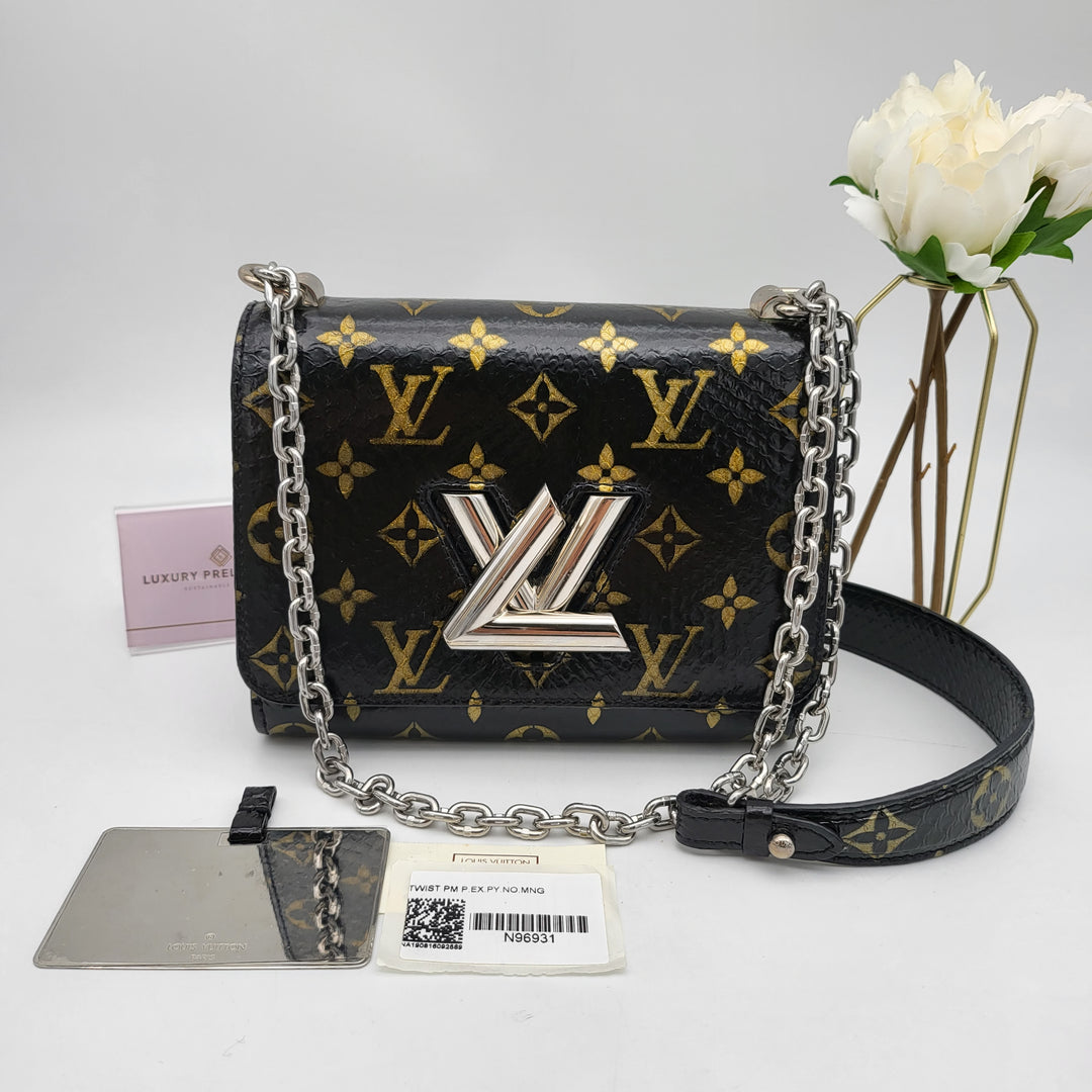 LOUIS VUITTON TWIST PYTHON MONOGRAM SHW