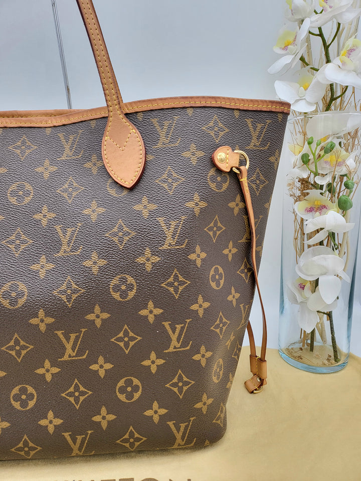 LOUIS VUITTON NEVERFULL MM MONOGR W/ POUCH ( RFID )