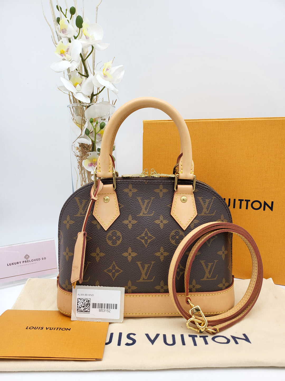LOUIS VUITTON ALMA BB MONOGRAM (RFID)