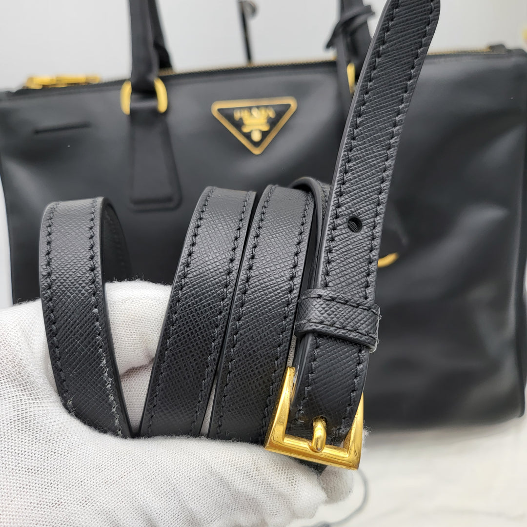 PRADA SAFFIANO DOUBLE ZIP