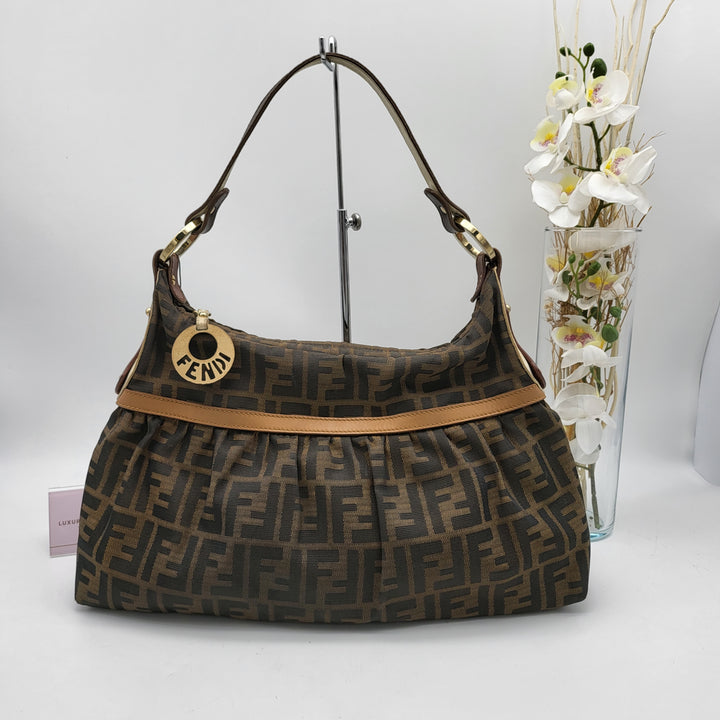 FENDI ZUCCA SHOULDER BAG