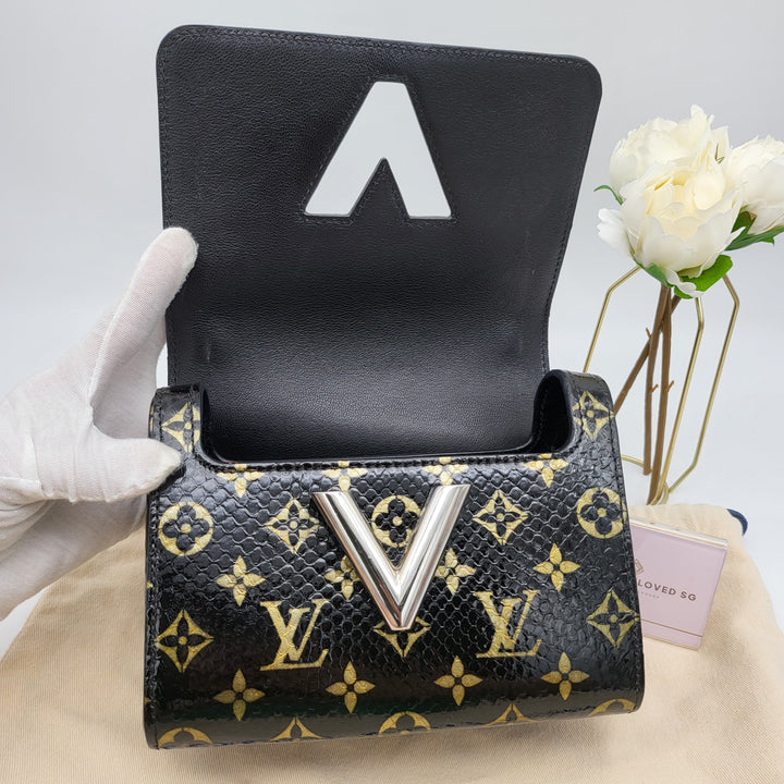 LOUIS VUITTON TWIST PYTHON MONOGRAM SHW