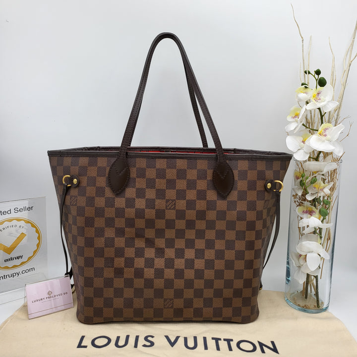 LOUIS VUITTON NEVERFULL MM DAMIER EBENE