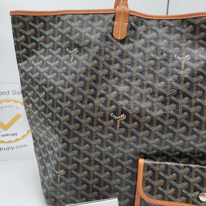 GOYARD SAINT LOUIS GM TOTE BAG WITH POUCH