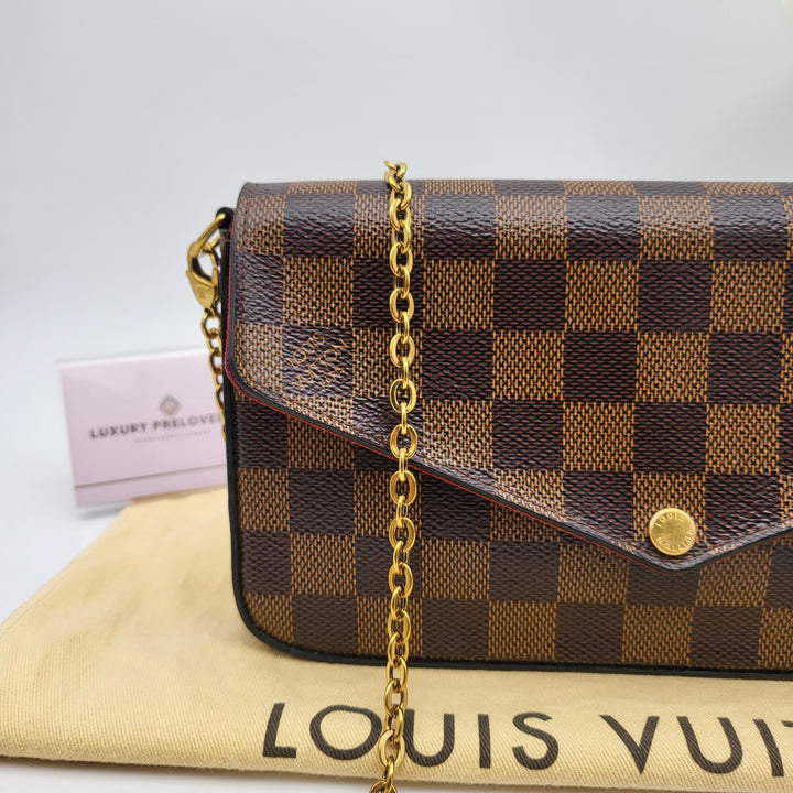 LOUIS VUITTON FELICIE DAMIER EBENE