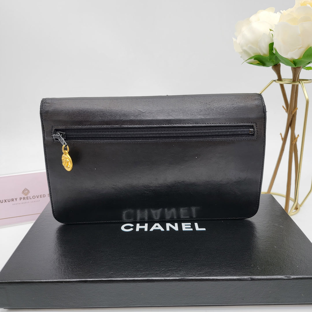 CHANEL LAMBSKIN TIMELESS CLUTCH