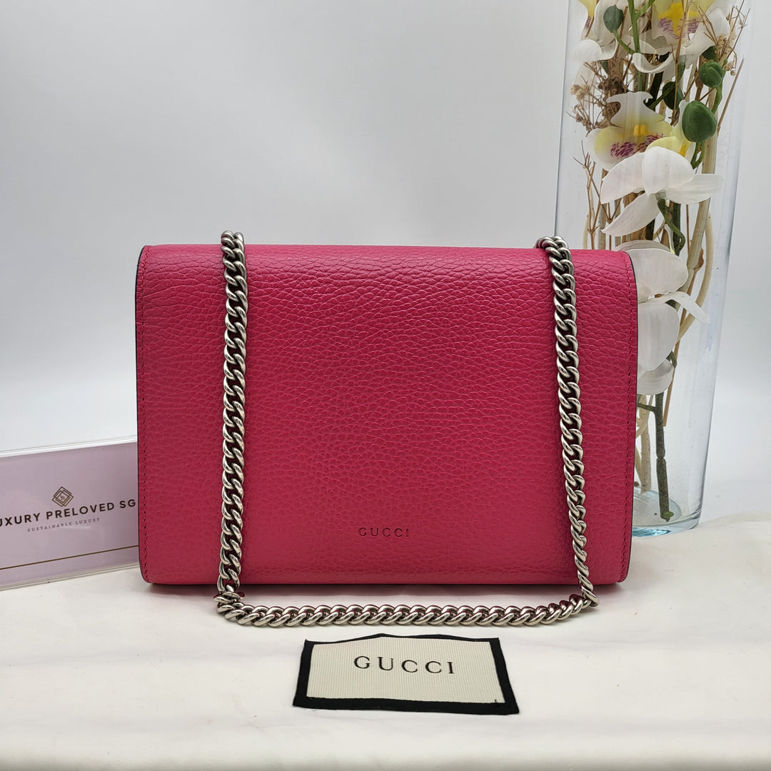 GUCCI DIONYSUS TEXTURED CALF SKIN CRYSTAL WOC