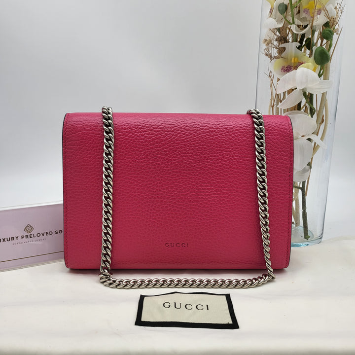 GUCCI DIONYSUS TEXTURED CALF SKIN CRYSTAL WOC