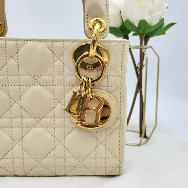 CHRISTIAN DIOR LADY DIOR MINI PATENT